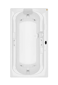 Banheira SPAZIA 90 - Acrílica - 6 Jatos - 140x90x45,5cm - Jacuzzi®