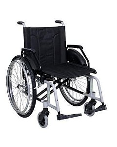 Cadeira de Rodas 505 em Aço Carbono Acolchoada (Peso Max.120Kg)