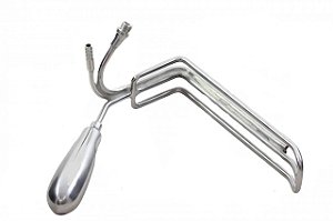 Afastador Raquete 18cm com fibra optica e aspirador