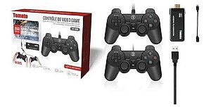 Game Stick 4k 3mil Jogos Retro 2 Controles Com Fio Portatil
