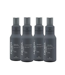 Kit Cachos Perfeitos Shampoo + Condicionador + Máscara + Ativador 250ml