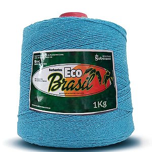 Barbante Eco Brasil Soberano 1kg Fio 6 - Azul Turquesa