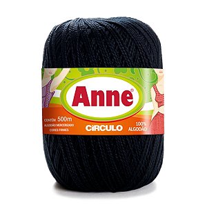 Linha Anne Circulo 500m Cor - Preto 8990