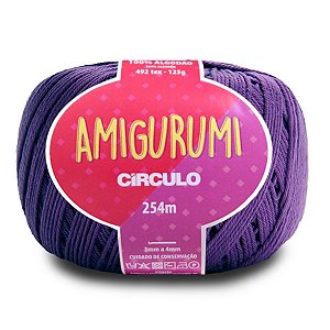 Linha Amigurumi Circulo 254m Cor - Tecno Roxo 6201