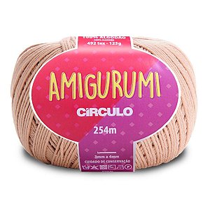 Linha Amigurumi Circulo 254m Cor  Amêndoa 7650