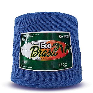 Barbante Eco Brasil Soberano 1kg fio 6 Azul Royal
