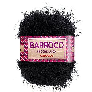 Barbante Barroco DeCore Luxo Circulo 280g Cor - Preto 900