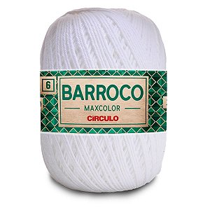 Barbante Barroco Maxcolor 400g Circulo N6 - Branco 8001