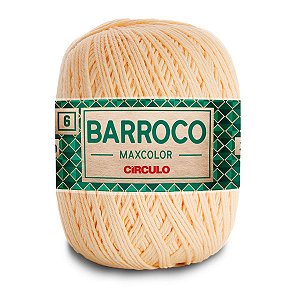 Barbante Barroco Maxcolor 400g Circulo N6 - Amarelo Candy 1114