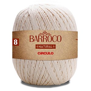 Barbante Barroco Natural Circulo 700g Número 8