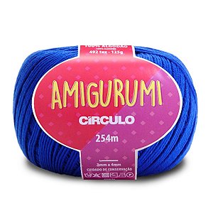 Linha Amigurumi Circulo 254m Cor 2829 Azul Bic