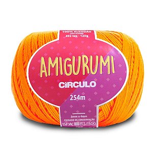 Linha Amigurumi Circulo 254m Cor 4456 Laranja