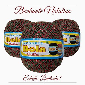 Kit 3 Barbante Bola Color Natalino 200g Fio 6 Edição Limitada