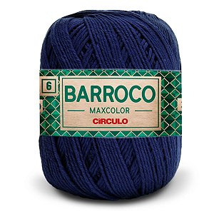 Barbante Barroco Maxcolor 400g Circulo N6 Cor Anil Profundo 2856