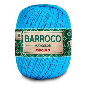 Barbante Barroco Maxcolor 400g Circulo N6 Azul Turquesa 2194