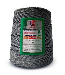 Barbante 1kg Piratininga 24 Fios Cor Grafite Macramê