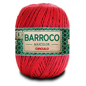 Barbante Barroco Maxcolor 400g Circulo N6 - Vermelho 3402