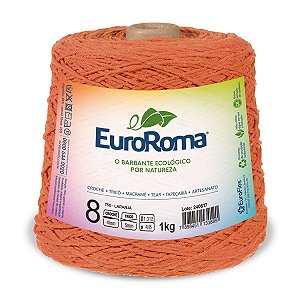 Barbante EuroRoma 1kg Fio 8 Laranja
