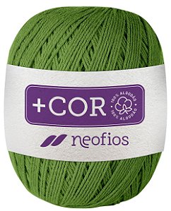 Barbante Neofios + Cor - 100% Algodão 200g - Fio 6 - Verde Abacate