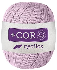 Barbante Neofios + Cor - 100% Algodão 200g - Fio 6 - Rosa Claro