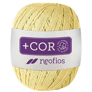 Barbante Neofios + Cor - 100% Algodão 200g - Fio 6 - Amarelo Solar