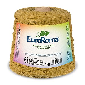 Barbante EuroRoma 1kg Fio 6 - Mostarda