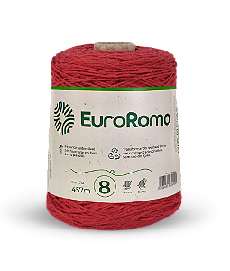 Barbante Euroroma 600g Fio 8 Cor Vermelho