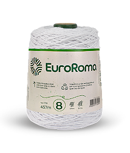 Barbante Euroroma 600g Fio 8 Cor - Branco