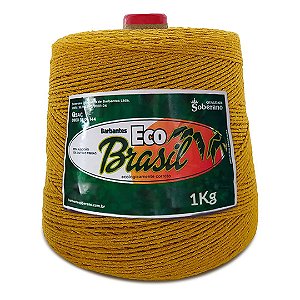 Barbante Eco Brasil Soberano 1kg fio 8 Mostarda - Carmenn