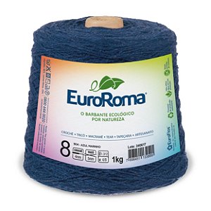 Barbante EuroRoma 1kg Fio 8 - Azul Marinho
