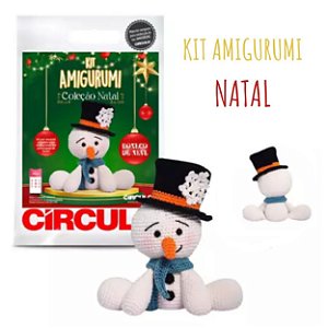 Kit Amigurumi Coleção Natal Circulo Boneco de Neve