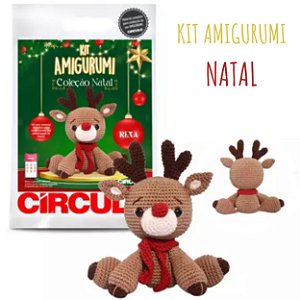 Kit Amigurumi Coleção Natal Circulo Rena