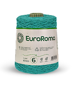 Barbante Euroroma 600g Fio 6 Cor - Verde Água Escuro