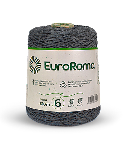 Barbante Euroroma 600g Fio 6 Cor Chumbo