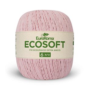 Barbante Ecosoft Euroroma N6 452m - Rosa Bebê