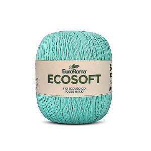 Barbante Ecosoft Euroroma N6 452m - Verde Água Claro