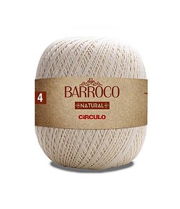 Barbante Barroco Natural Circulo 400g - Número 4