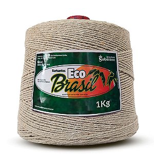 Barbante Eco Brasil Soberano 1kg fio 8 Areia