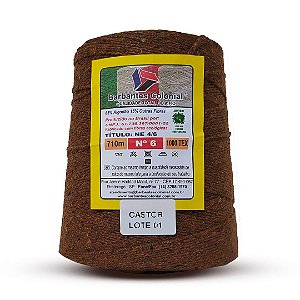 Barbante Colonial 700g Número 6 - Castor