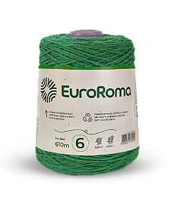 Barbante Euroroma 600g Fio 6 Cor - Verde Bandeira