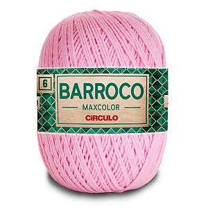 Barbante Barroco Maxcolor 400g Circulo N6 - Rosa Candy 3526
