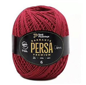 Barbante Persa Premium Têxtil Piratininga 400g N6 - Vermelho