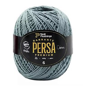 Barbante Persa Premium Têxtil Piratininga N6 400g Cinza