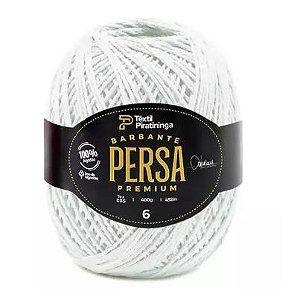 Barbante Persa Premium Têxtil Piratininga 400g N6 - Branco