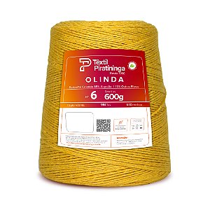 Barbante Olinda Colorido 600g Fio 6 - Mostarda