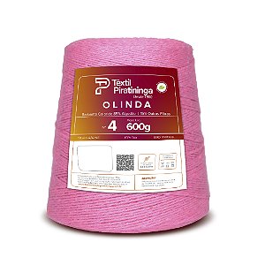 Barbante Olinda Colorido Fio 4 - 600g - Rosa