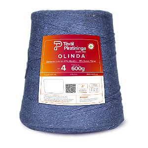 Barbante Olinda Colorido Fio 4 - 600g - Azul Marinho