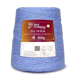 Barbante Olinda Colorido 600g Fio 4 - Azul Índigo