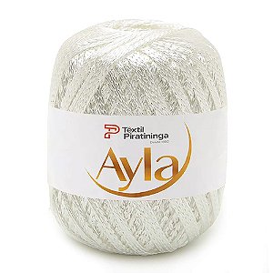 Linha Ayla Brilho Têxtil Piratininga 100g Branco