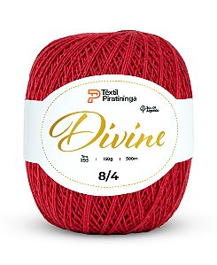 Barbante Divine Fio 8/4 Têxtil Piratininga 150g 500m Vermelho